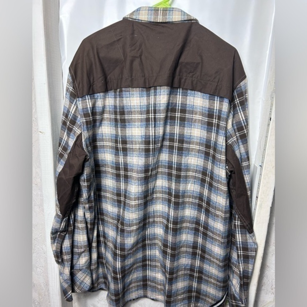 Cavi button front long sleeve shirt elbow patch - Picture 4 of 4